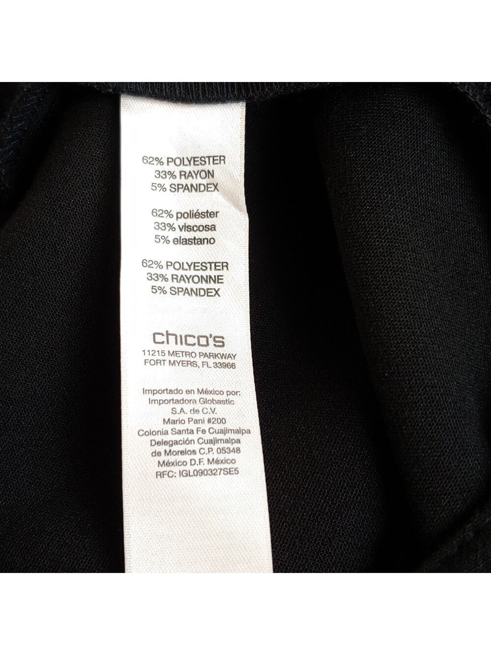 Chico's Nautical Black Dress Cropped Pants with Button Detail size 2.5 (14) NWT - Picture 17 of 17